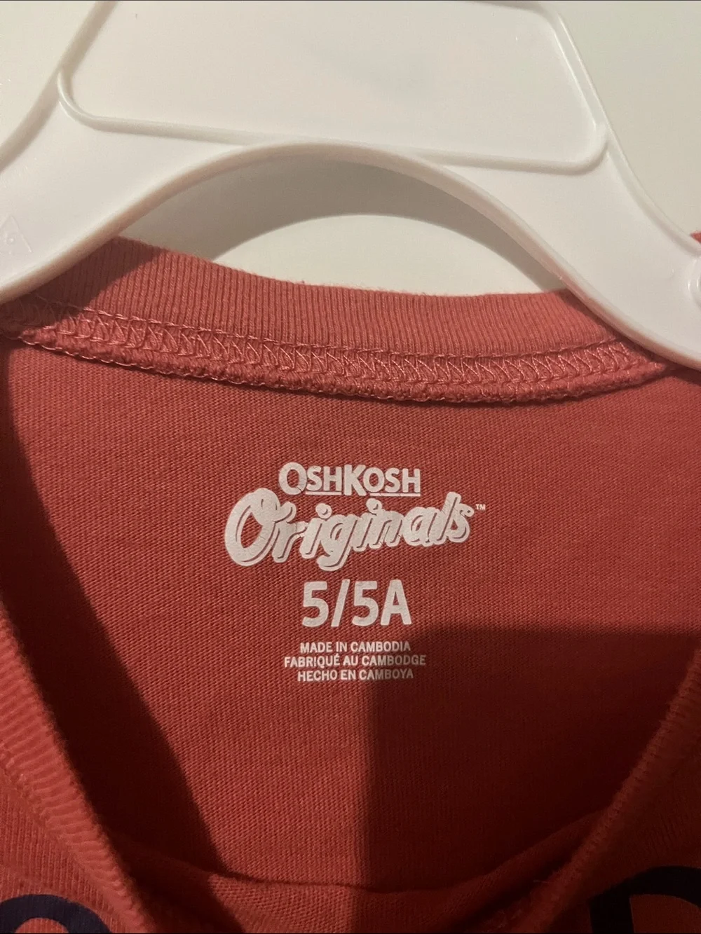 OshKosh B'gosh Boys Komodo Dragon Graphic Long Sleeve Tee - Rust Orange